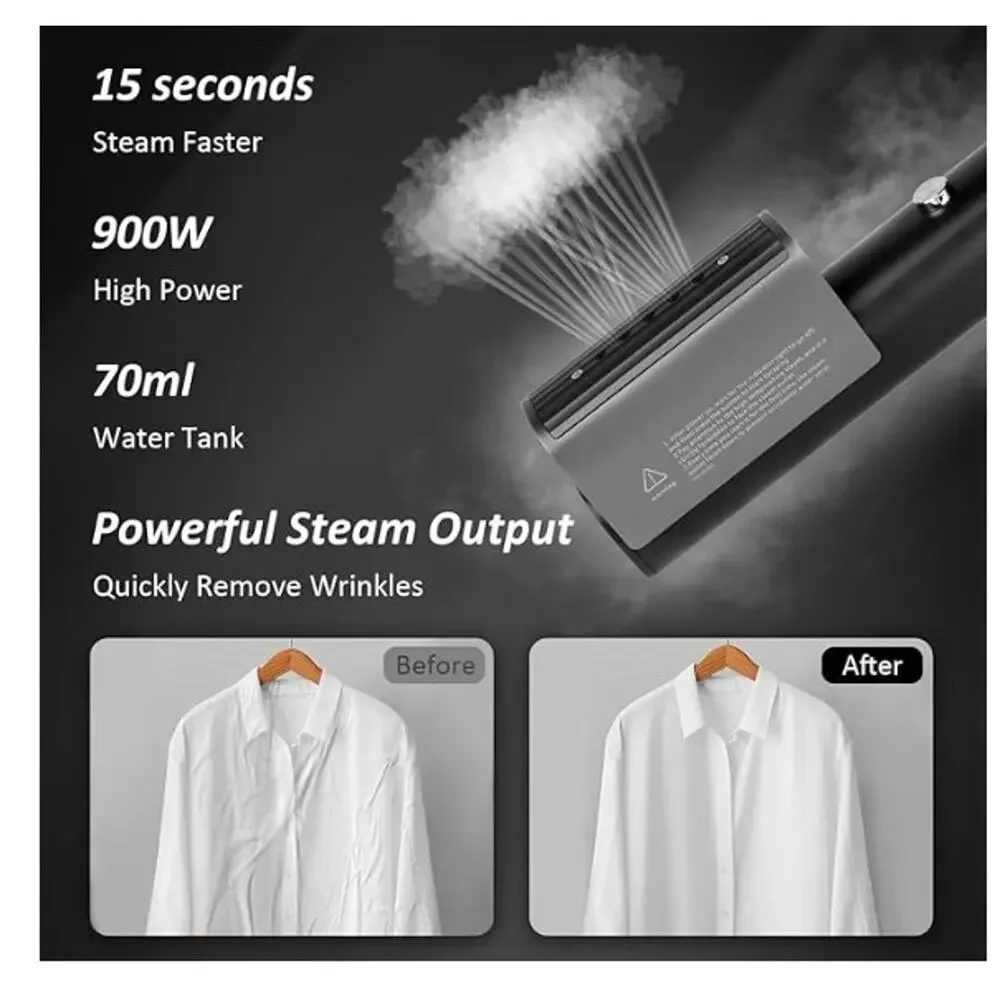 Clothes Steamer, 70ml water tank, wrinkle remover for fabric clothesdrapery